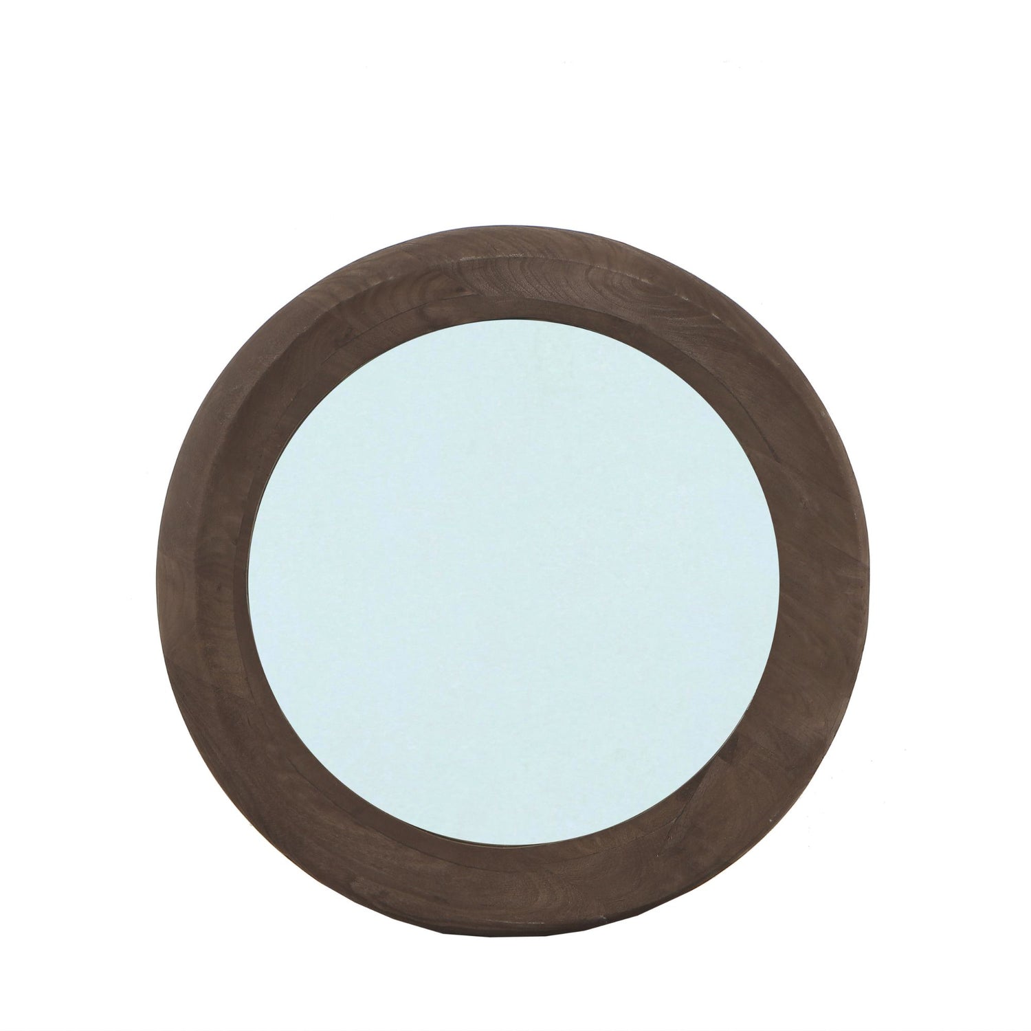 Noam Brown Mango Wood Round Mirror S Dia 70cm x 5cm PTMD - Spiegel - PTMD - livinglovely.nl