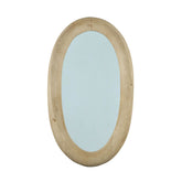Noam Natural Mango Wood Oval Mirror 68x8x120cm PTMD - Spiegel - PTMD - livinglovely.nl