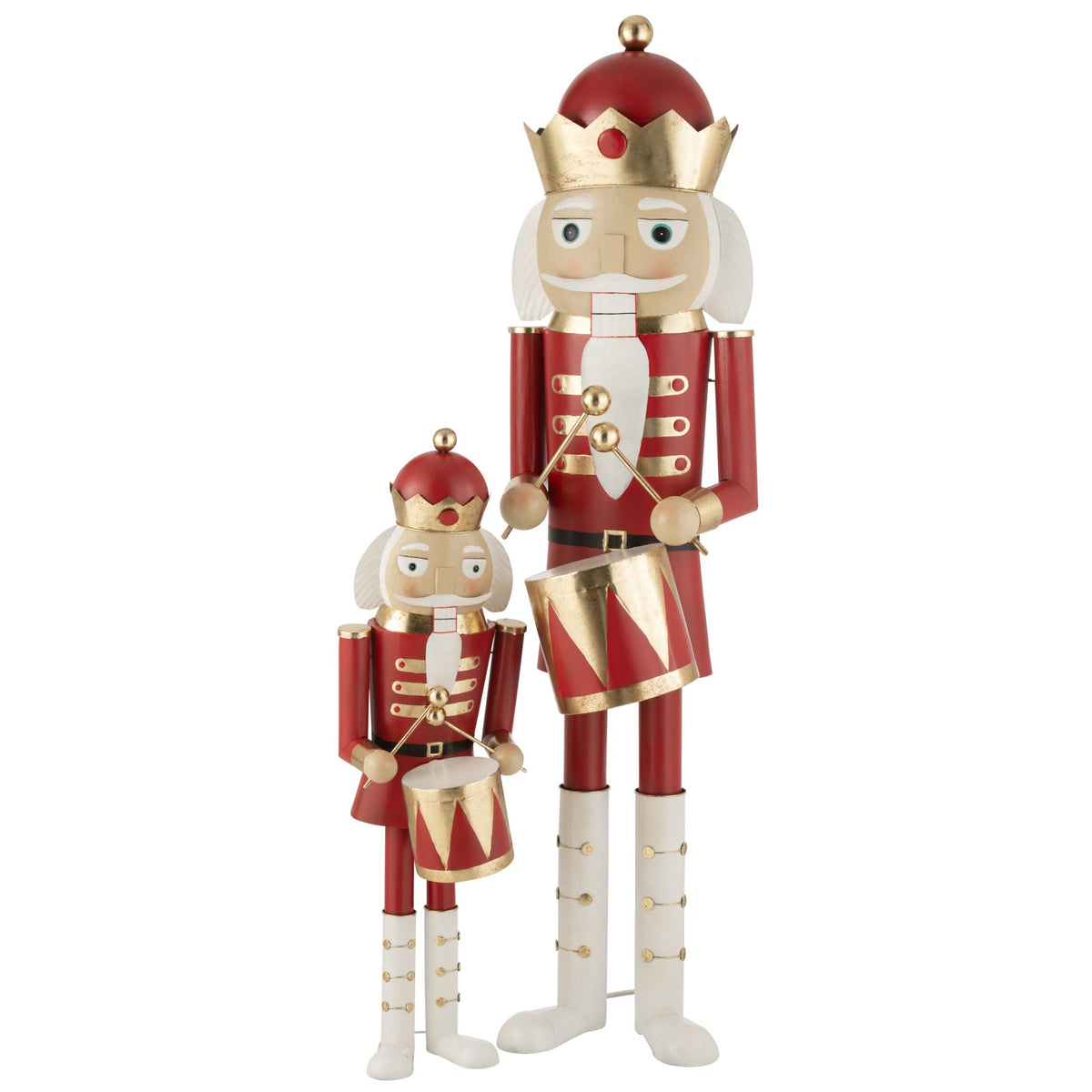 Notenkraker Trommel Rood/Goud H174cm J-Line