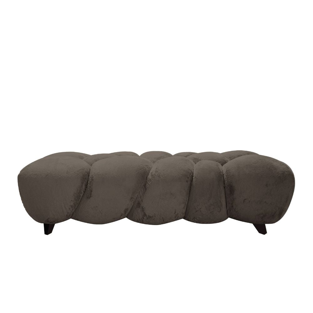 Nubibus Bench Dark Taupe 160.0 x 60.0 x 41.0 cm PTMD - Bankje - PTMD - livinglovely.nl