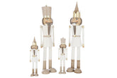 Nutcracker Moustache Metal Multicolored Large Assortment Of 2 - - J-Line - livinglovely.nl