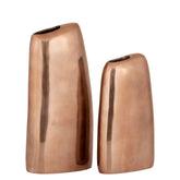 Nylah Pot Hoog Gegoten Aluminium Brons Small van PTMD, extra aanzicht van de gladde bronzen afwerking