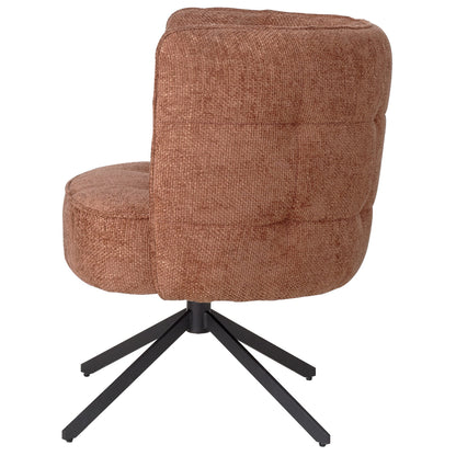 Odin Rust Eetkamerstoel legacy 6 deepterra black leg PTMD - Eetkamerstoel - PTMD - livinglovely.nl