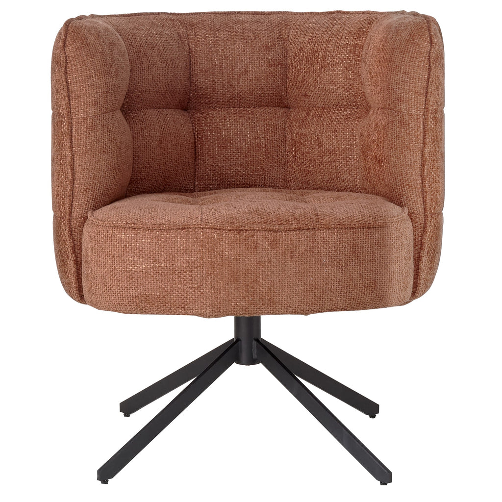 Odin Rust Eetkamerstoel legacy 6 deepterra black leg PTMD - Eetkamerstoel - PTMD - livinglovely.nl