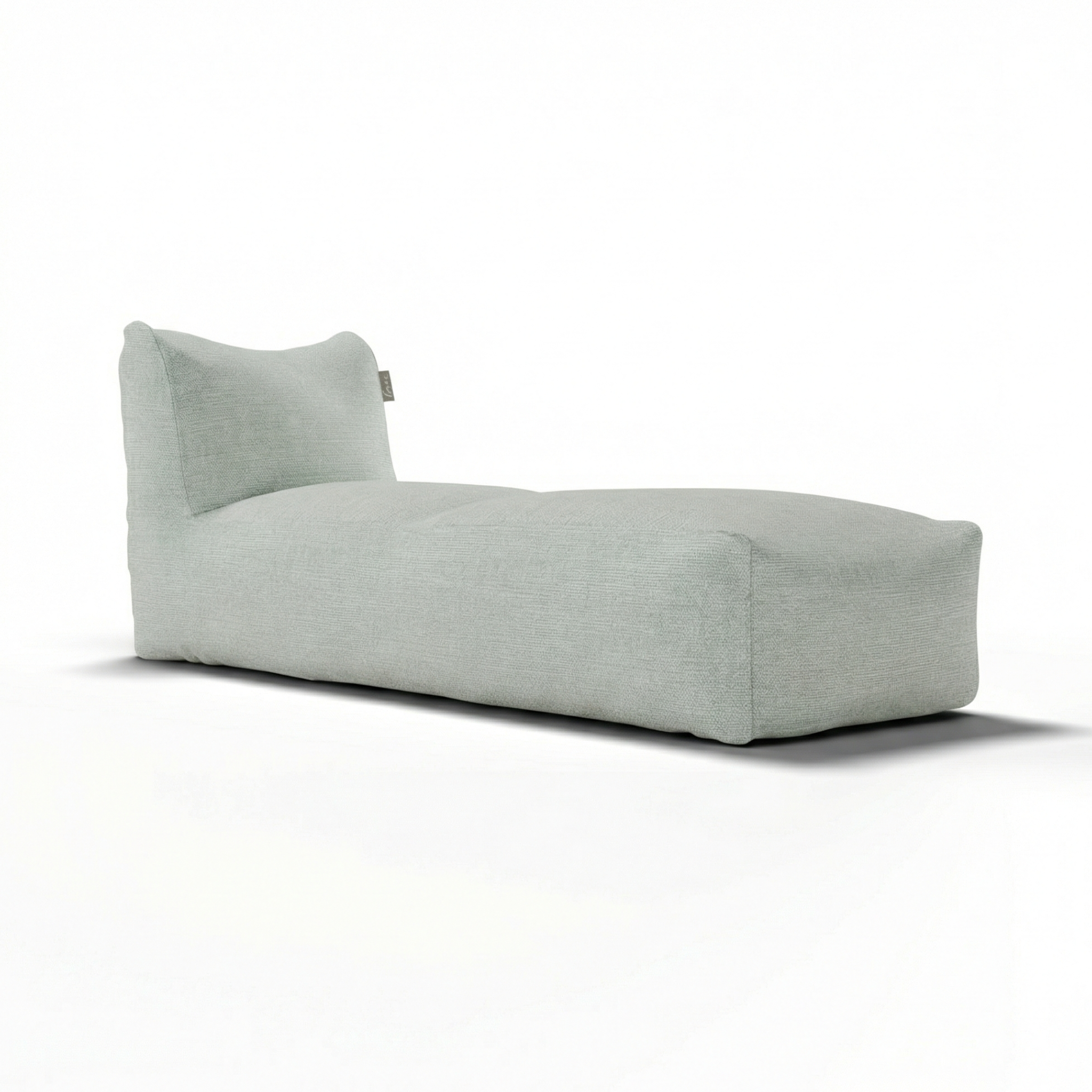 Original Extra Long Chair Sea Green van Laui Lounge, extra diepe zeegroene loungestoel