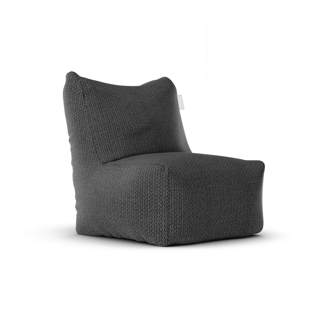 Original Junior Lounge Seat Anthracite van Laui Lounge, compacte antracietgrijze loungestoel schuin van links voren