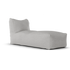 Original Long Chair Ash Grey van Laui Lounge, asgrijze loungestoel van waterafstotende stof schuin van voren