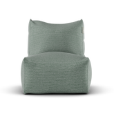 Zeegroene Lounge SeatXL van Laui Lounge van voren, met brede zitting van 68 centimeter