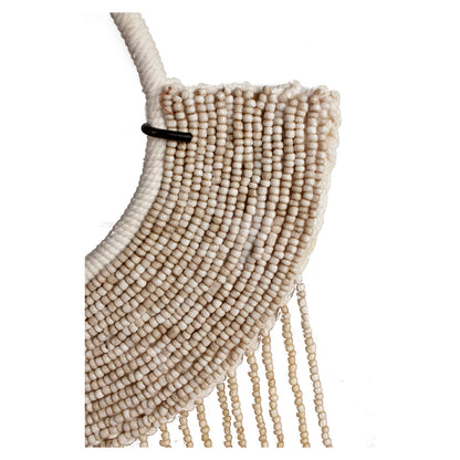 Ornament Indonesische Schelpenketting Indah met kralen Beige/Wit - Pole To Pole - Ornament - Pole To Pole - livinglovely.nl
