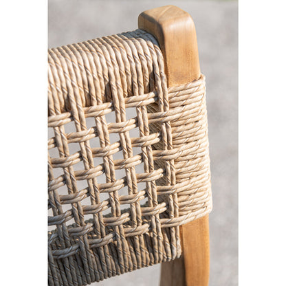 Outdoor Barstoel Taghazout Teak Hout Naturel J-Line