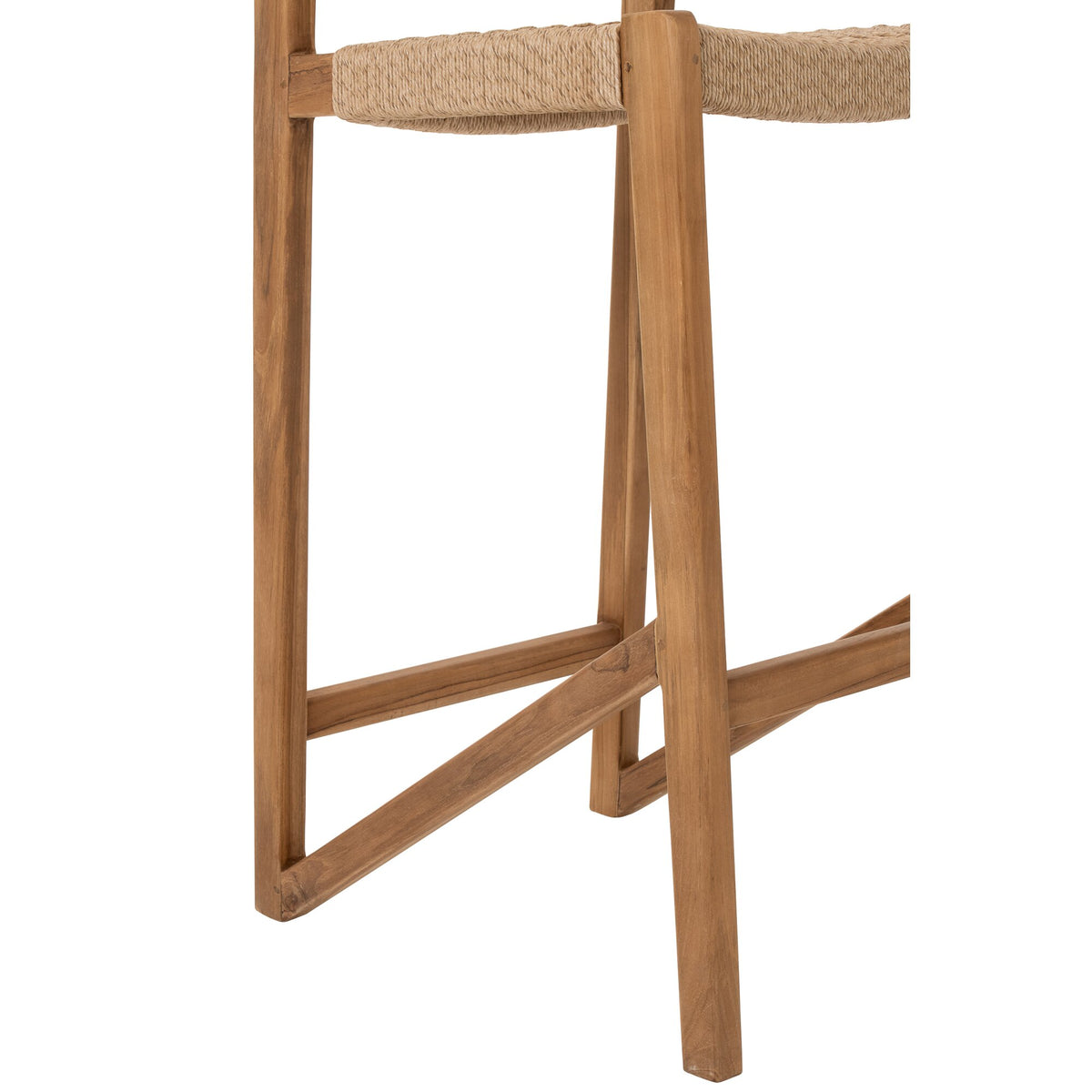 Outdoor Barstoel Taghazout Teak Hout Naturel J-Line