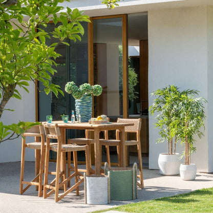 Outdoor Barstoel Taghazout Teak Hout Naturel J-Line