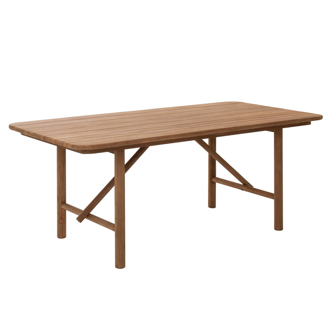 Outdoor Eettafel Palo Rechthoek Gerecycleerd Hout Naturel J-Line