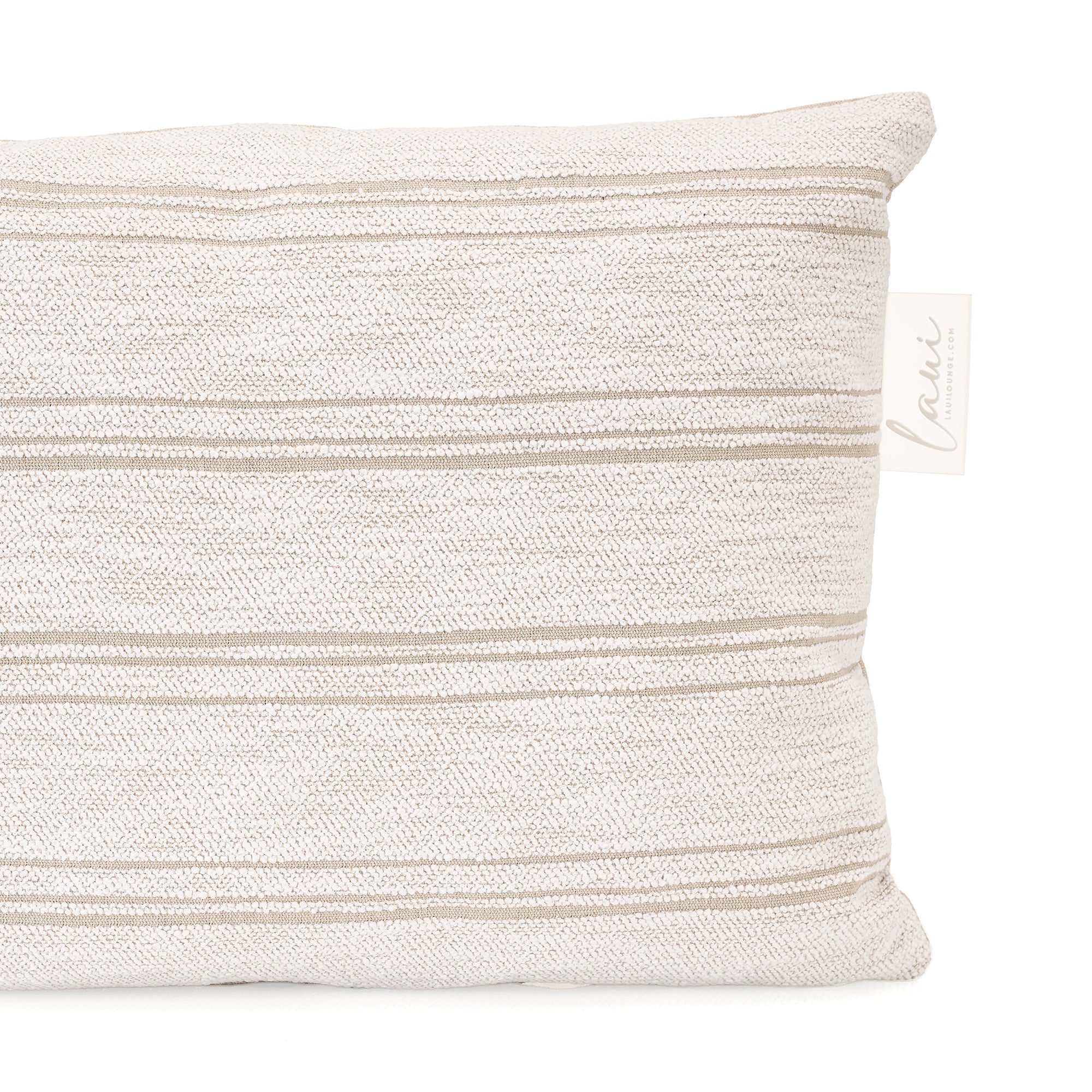 Achterkant in Heritage Papyrus van het Laui Lounge kussen Harvest Kaolin 60x40 cm