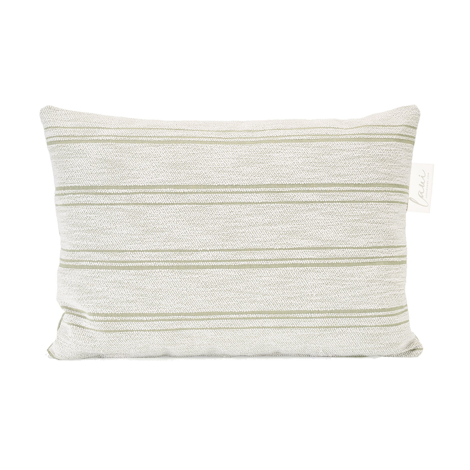 Laui Lounge outdoor kussen Harvest Nile 60x40 cm in gedempt groene Sunbrella stof