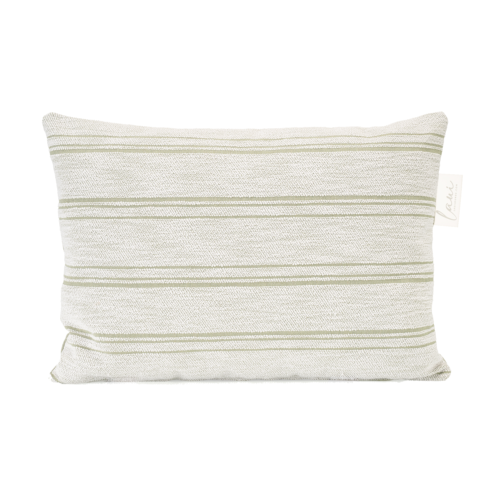 Laui Lounge outdoor kussen Harvest Nile 60x40 cm in gedempt groene Sunbrella stof