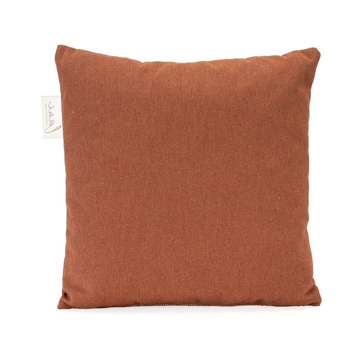 Achterkant in Heritage Rust van het Laui Lounge kussen Slow Alezan 50x50 cm