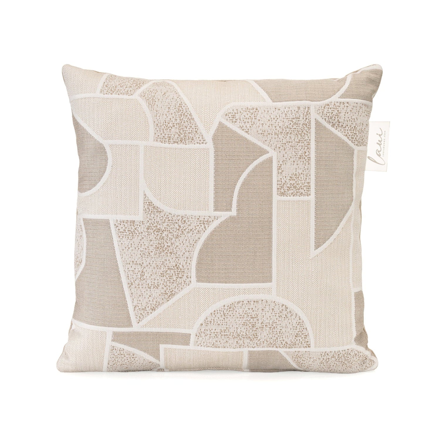 Laui Lounge outdoor kussen Territory Alum 50x50 cm met landkaartachtig dessin