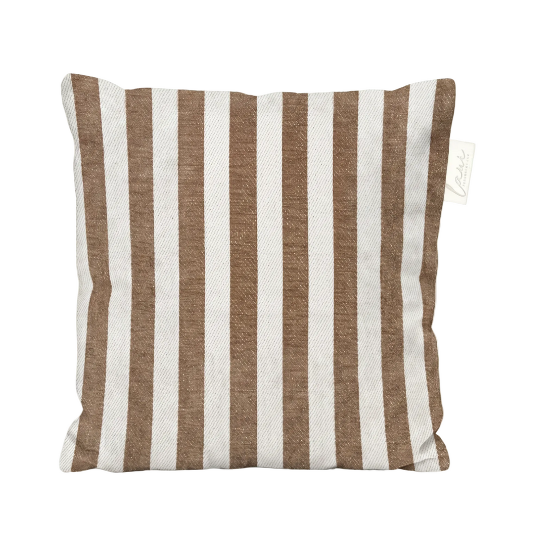 Laui Lounge outdoor kussen The Riviera Burdock 50x50 cm met olijfgroen streepdessin