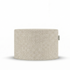 Laui Lounge Boho Outdoor Pouf Beige, brede ronde poef van Ø68x35 cm als voetenbank