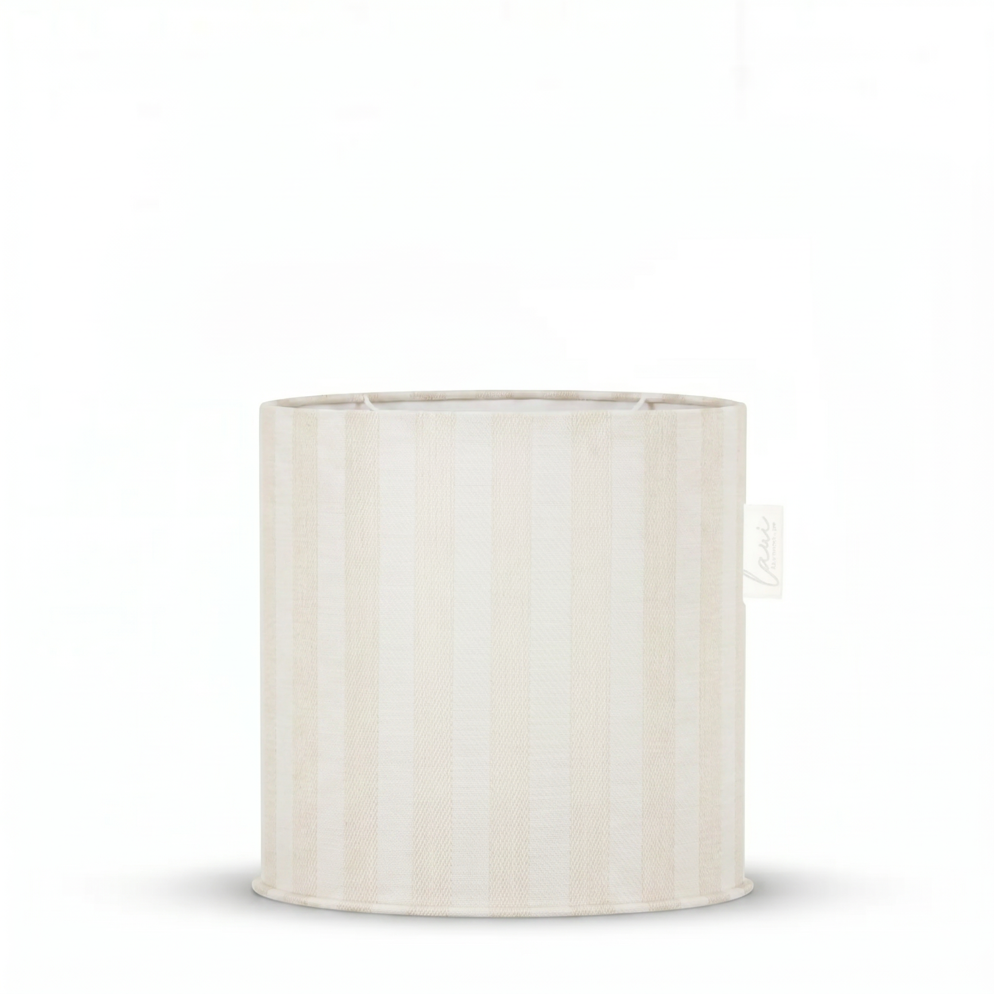 Laui Lounge Outdoor Pouf The Riviera Merinque Ø44x46 cm met streepdessin in gebroken wit