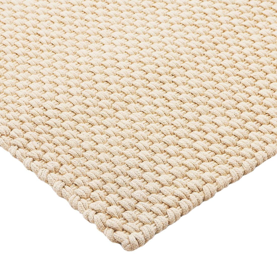 Detail van de geweven structuur van het Nomad tapijt in White Sand