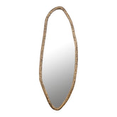 Paislie Brass Organic Shaped Mirror Oval 56x3x150cm PTMD - Spiegel - PTMD - livinglovely.nl