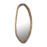 Paislie Brass Organic Shaped Mirror Round 56x3x72cm PTMD - Spiegel - PTMD - livinglovely.nl