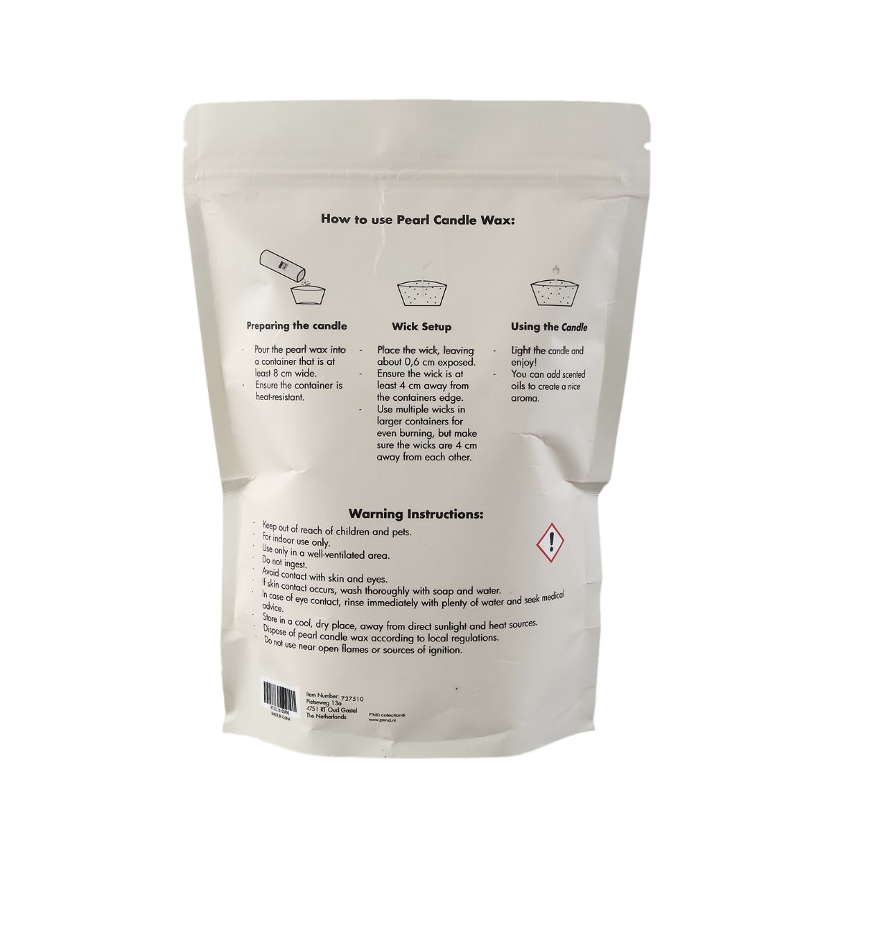 Pearl Candle Wax 500gr Sage Groen PTMD - Kaars - PTMD - livinglovely.nl