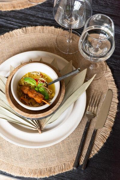 Placemat Jute Natural - Placemat - J-Line - livinglovely.nl