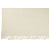 Plaid Gewoven + Franjes Viscose Wit 130x180cm - Poef - J-Line - livinglovely.nl