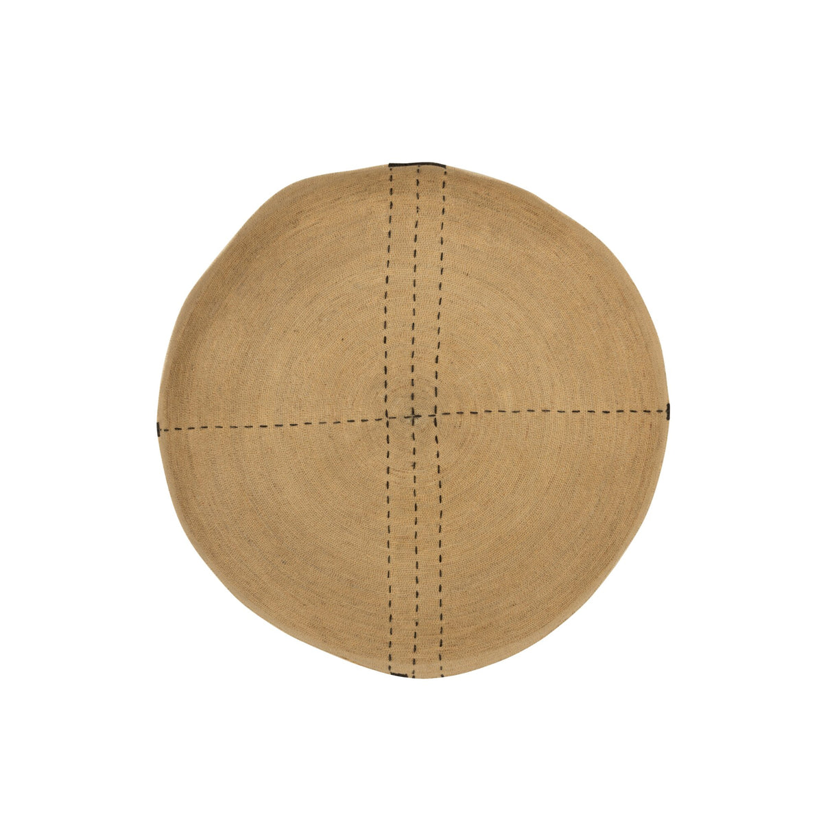 Plateau Muurdecoratie Stippellijnen Zeegras Naturel/Zwart