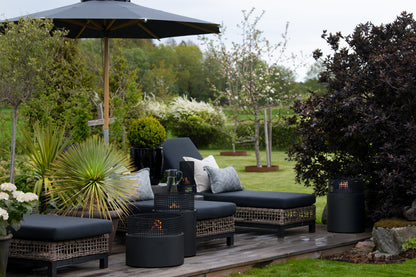 Plettenberg Haard Zwart Tenderflame - Buitenhaard - Tenderflame - livinglovely.nl