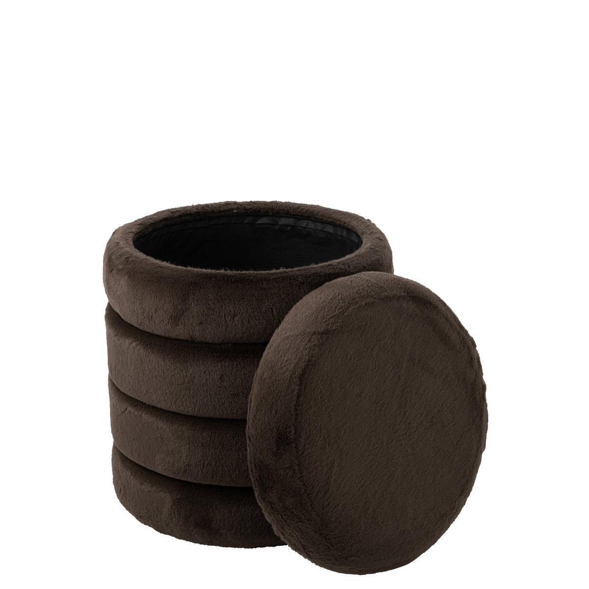Hocker + Deckel MDF Dunkelbraun J-Line