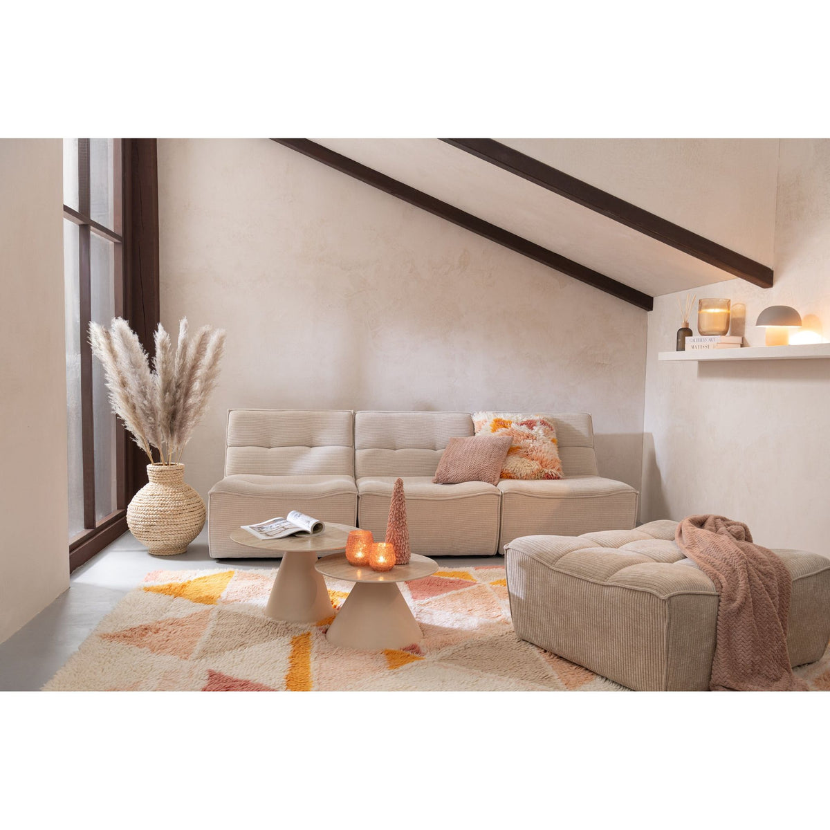 Poef Modulaire Sofa Beige J-Line