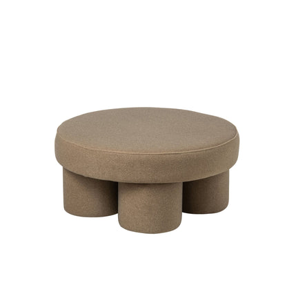 Poef Op Pootjes Multiplex/Stof Beige Large J-Line