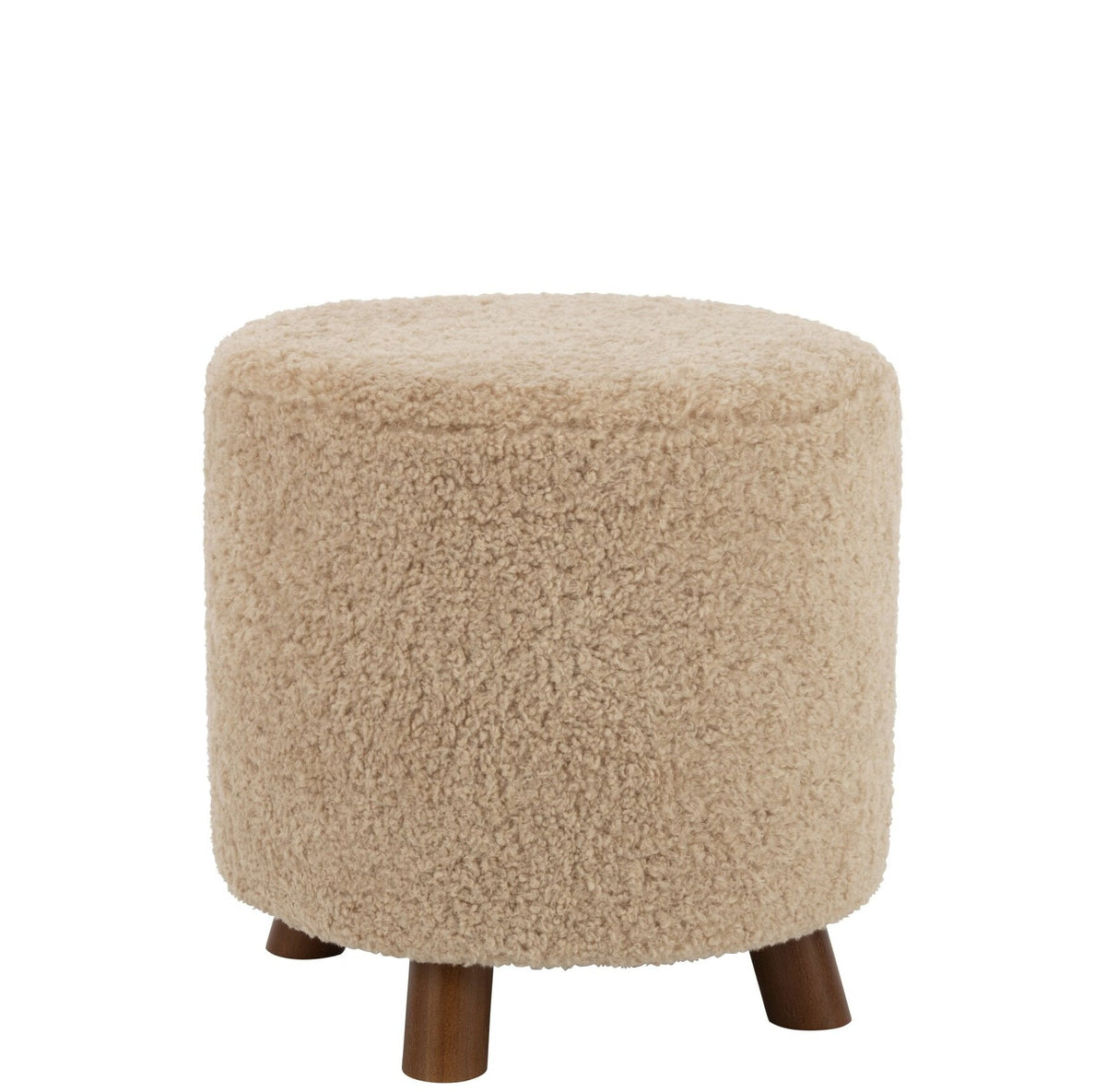 Pouf Schaf Bein Polyester Beige J-Line