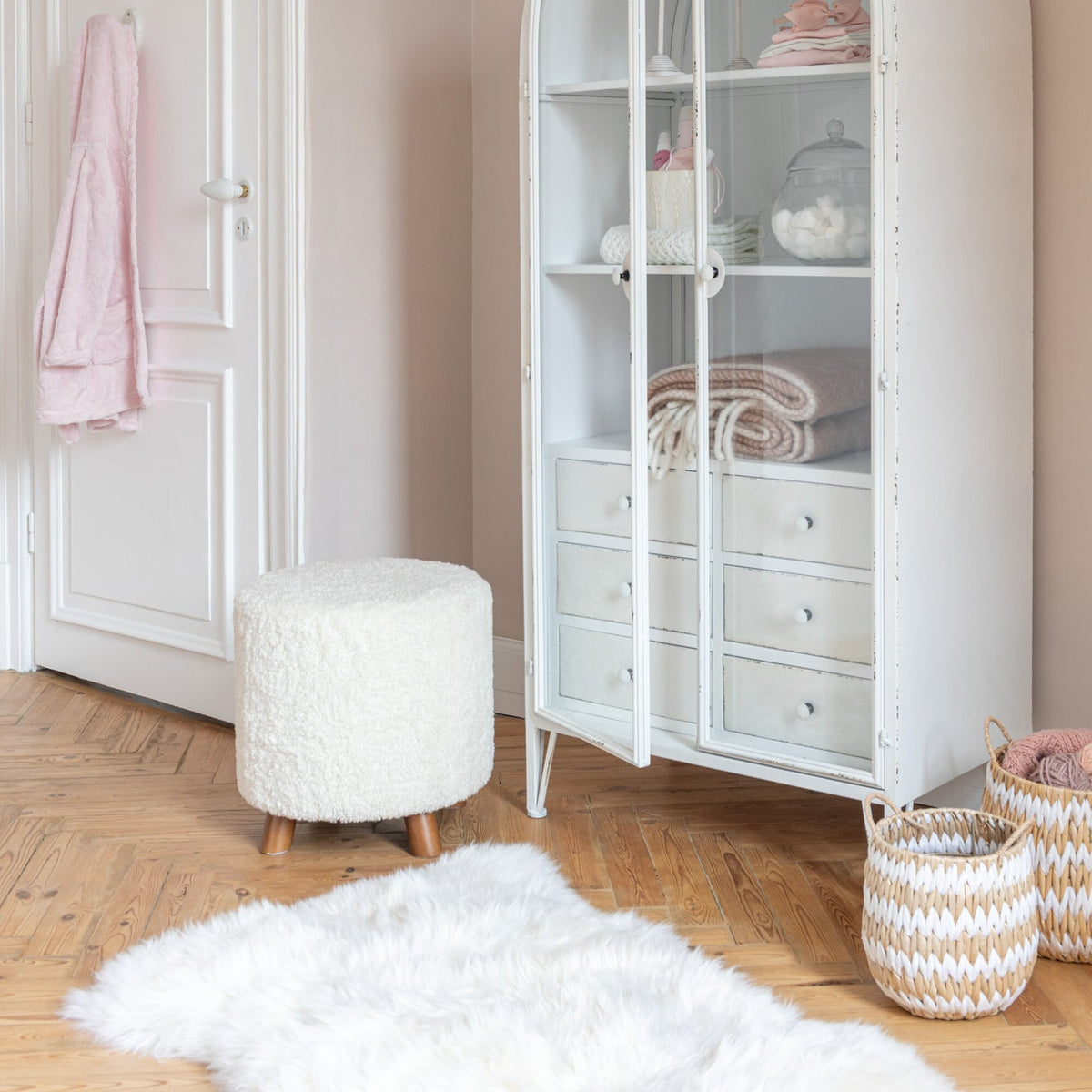 Pouf Schaf Weiß J-Line