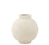 Pot Glad Sphere Papier Mache Wit L30xcmB30cmxH30cm - Pot - J-Line - livinglovely.nl