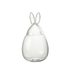 Pot Konijn Glas Transparant Large - Paas - J-Line - livinglovely.nl