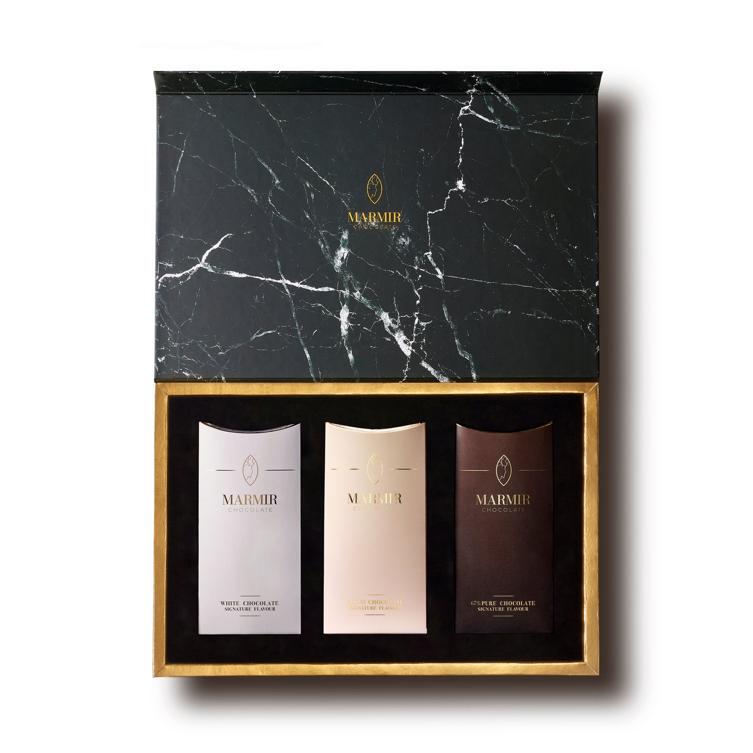Premium Giftbox 3 Signature Bars - Marmir Chocolate - Chocolade - Marmir Chocolate - livinglovely.nl
