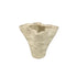 Reff Cream Matt Ceramic Wavy Shaped Pot M 25x23x21 PTMD - Pot - PTMD - livinglovely.nl