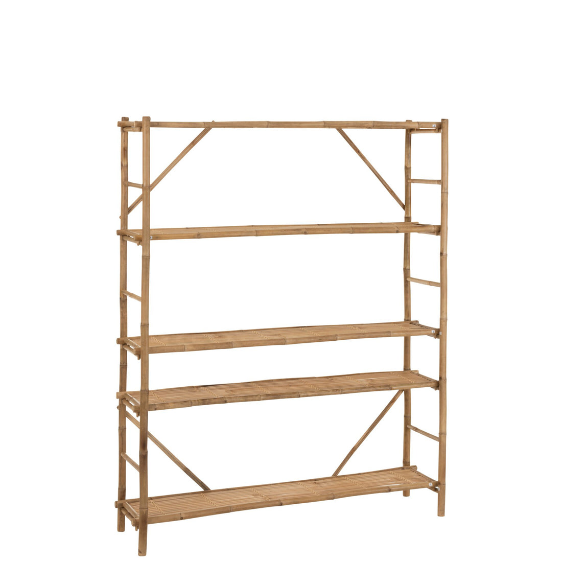 Regal 5 Ablagen Bambus Natur