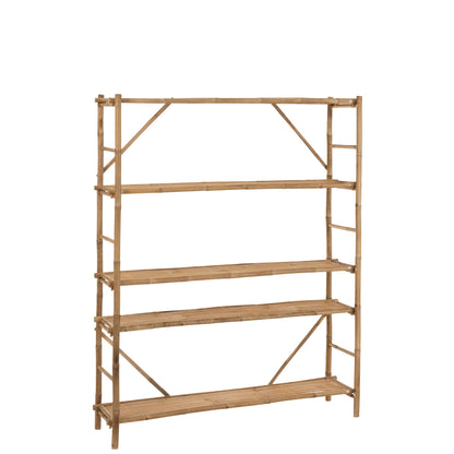 Rek 5 Planken Bamboe Naturel