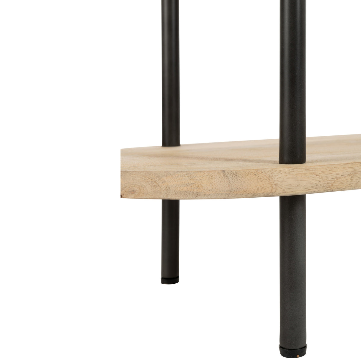 Rek Eli 5 Planken Mangohout/Ijzer Naturel/Grijs J-Line