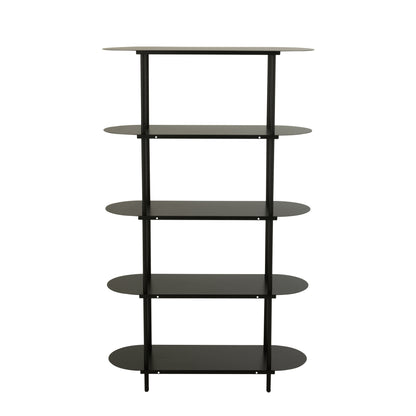 Rek Ovaal Metaal Zwart J-Line - Rek - J-Line - livinglovely.nl