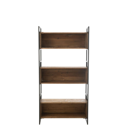 Rek Rustik Gerecycled Hout Zwart/Naturel Small J-Line