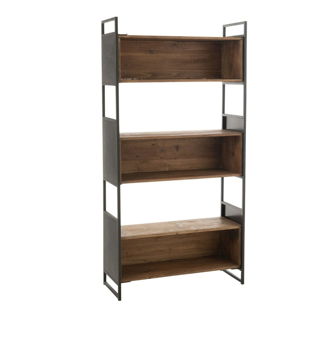 Rek Rustik Gerecycled Hout Zwart/Naturel Small J-Line