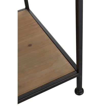 Rek Textiel Metaal/Hout Zwart J-Line
