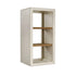 Rek Verona 2 Schappen Kalkpleister Gebroken Wit van Pomax, productfoto in gebroken wit met de volledige vorm in beeld